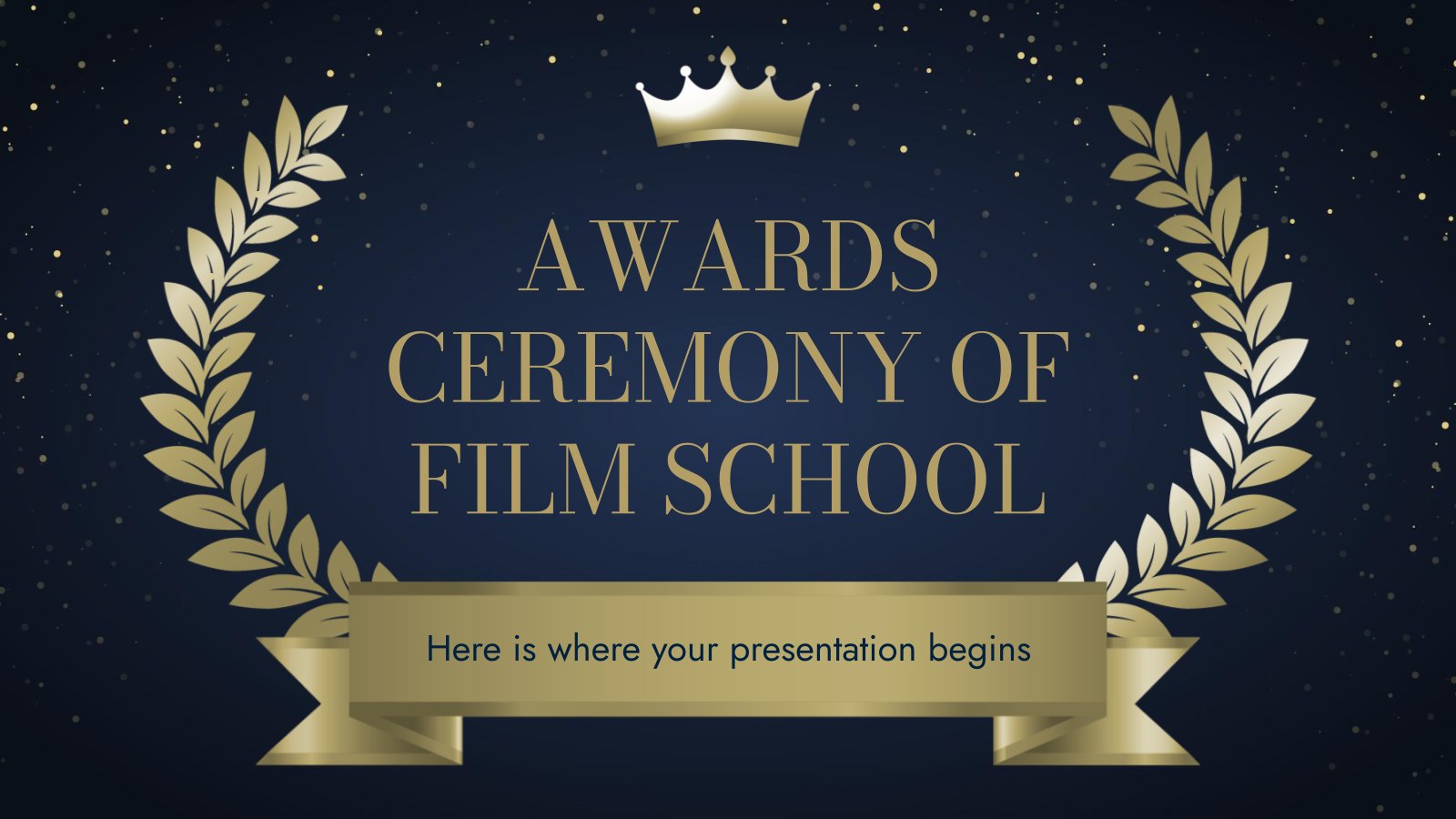 Awards Ceremony of Film School presentation template 