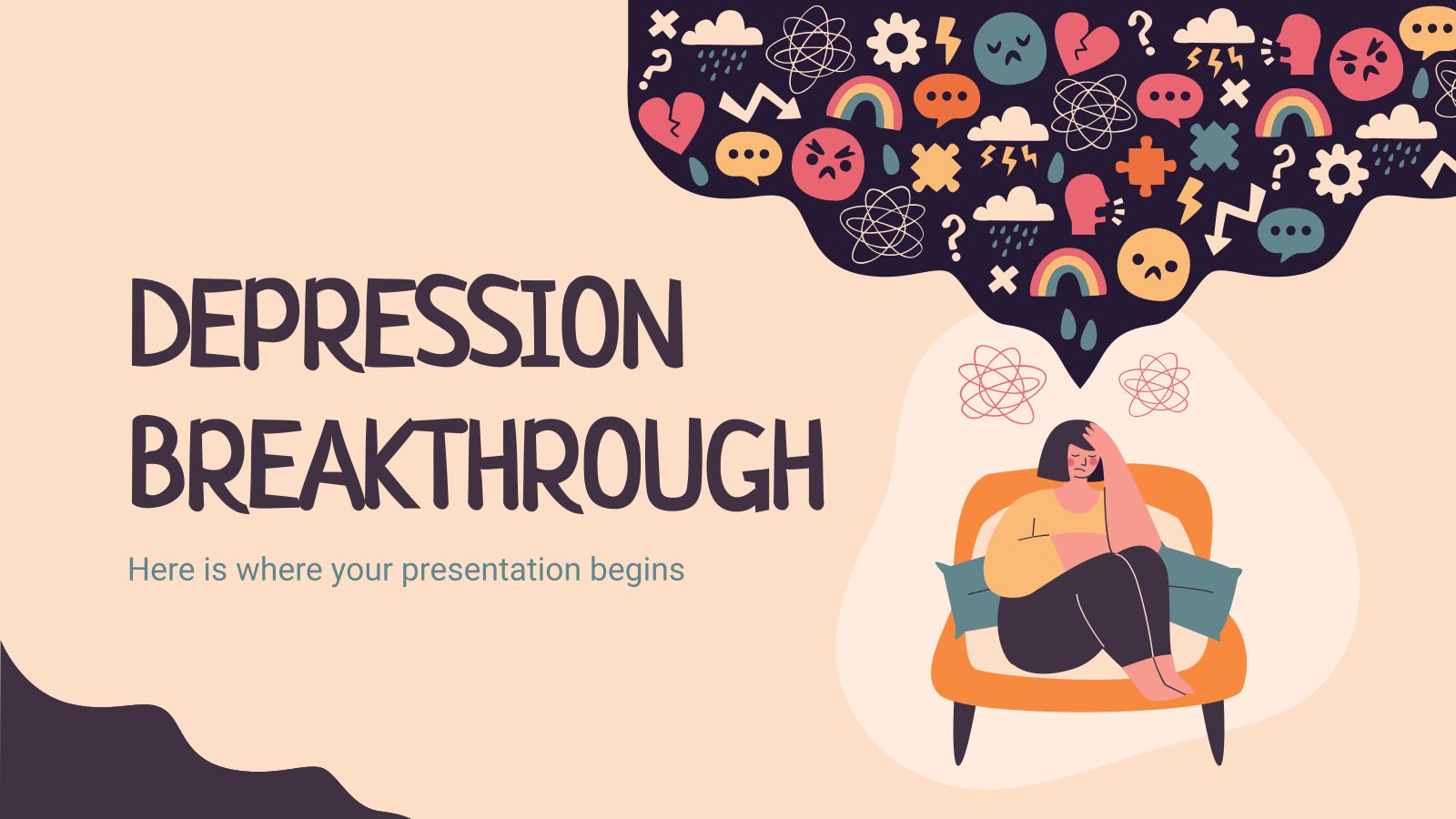 Depression Breakthrough presentation template 
