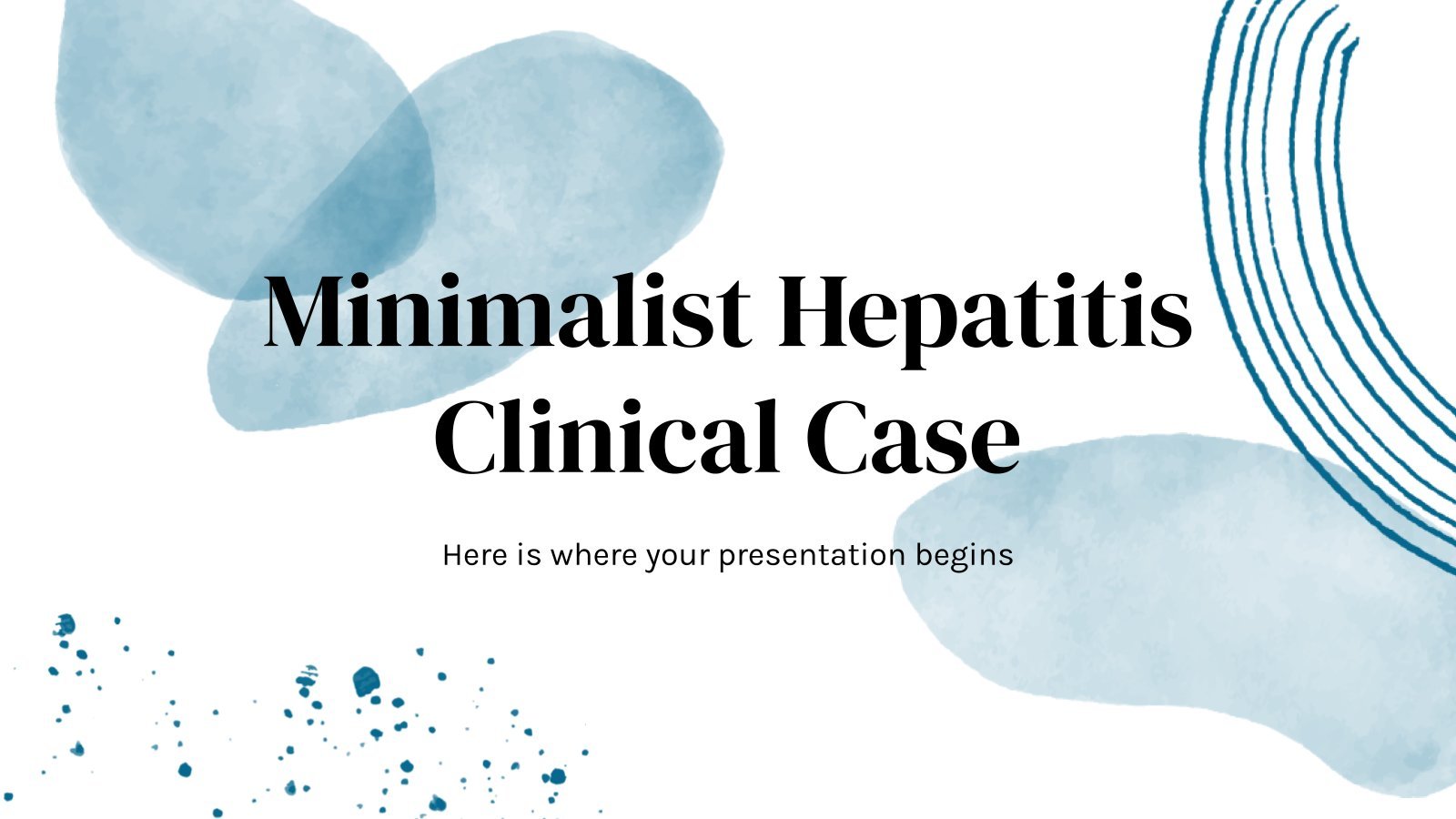 Minimal Hepatitis Clinical Case presentation template 