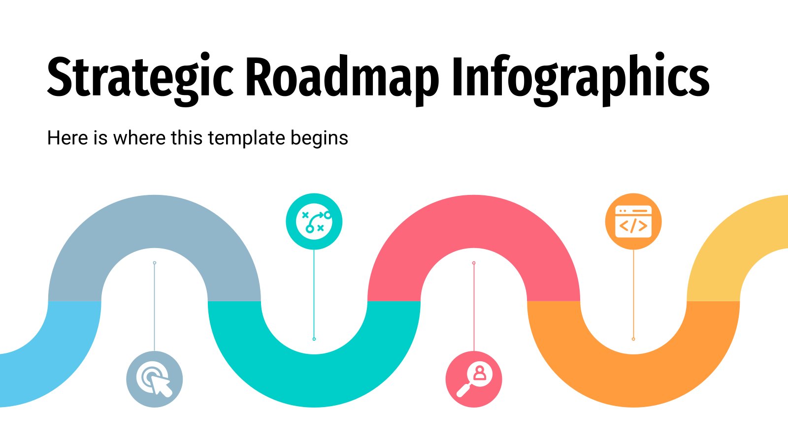Strategic Roadmap Infographics presentation template 