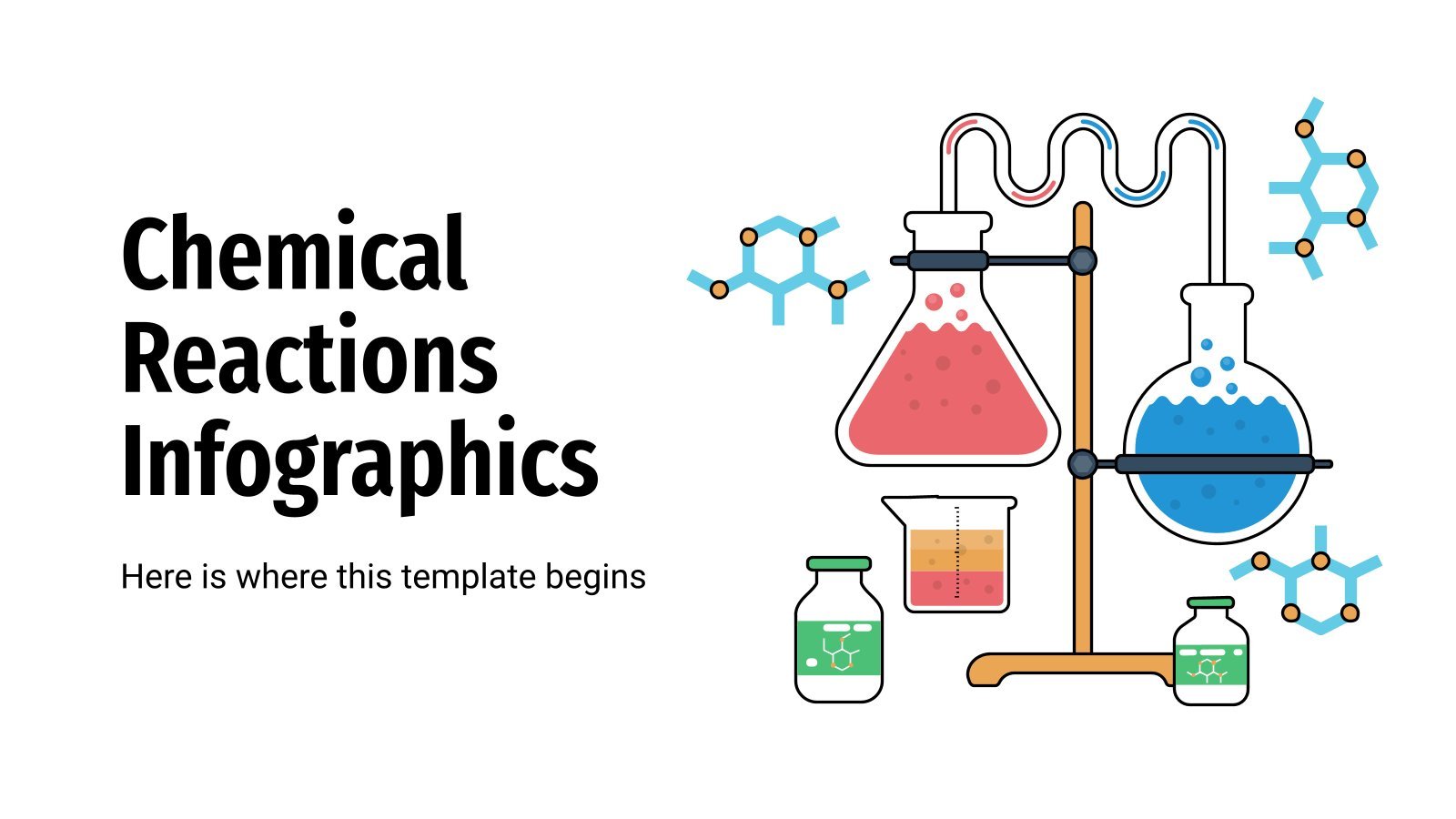 Infographies sur les réactions chimiques Modèles de présentation