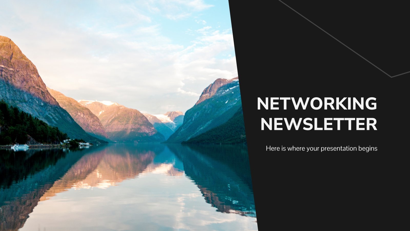 Netzwerk-Newsletter Präsentationsvorlage