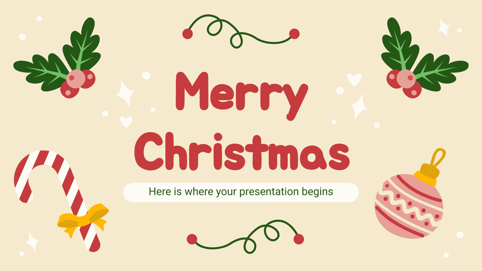 Merry Christmas presentation template 