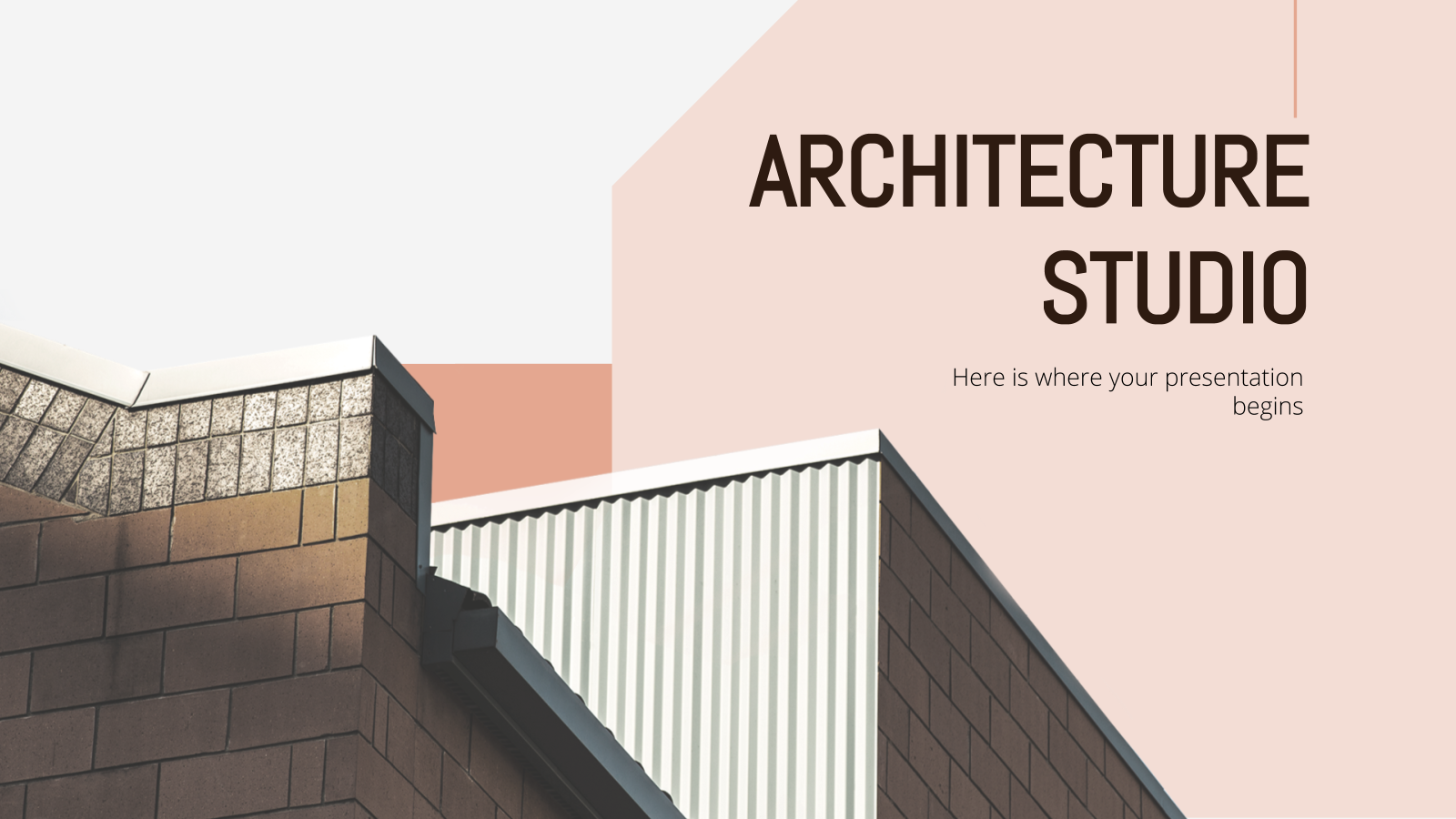 Architecture Studio presentation template 