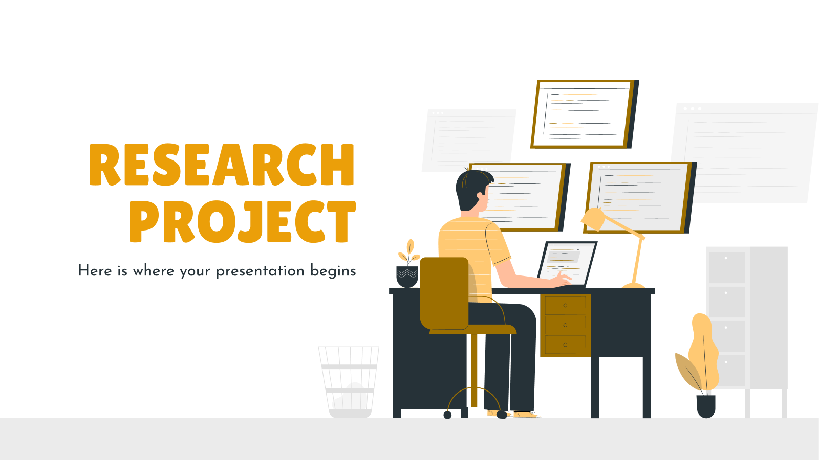 Research Project Proposal presentation template 